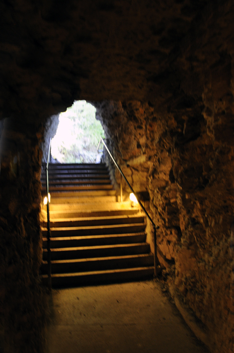 the entrance tunnel to the Sentry Bridge